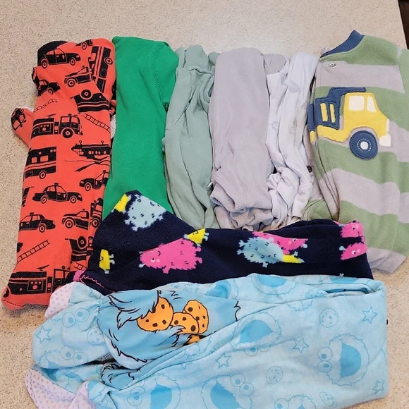 Carter's 36 piece lot of pants, jammies, onsies and more!